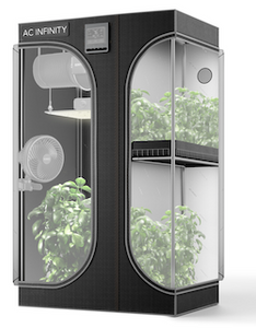 AC INFINITY CLOUDLAB 632D, 2-IN-1 ADVANCE GROW TENT 3X2, 2000D MYLAR CANVAS, 36" X 24" X 72"