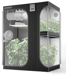 AC INFINITY CLOUDLAB 864D, 2-IN-1 ADVANCE GROW TENT 5X4, 2000D MYLAR CANVAS, 60" X 48" X 80"