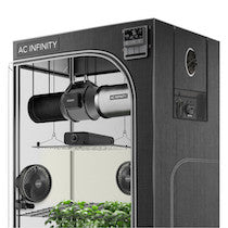 ADVANCE GROW TENT SYSTEM 4X4, 4-PLANT KIT, WIFI-INTEGRATED CONTROLS TO AUTOMATE VENTILATION, CIRCULATION, FULL SPECTRUM LED GROW LIGHT