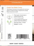 Turnip Purple Top Globe