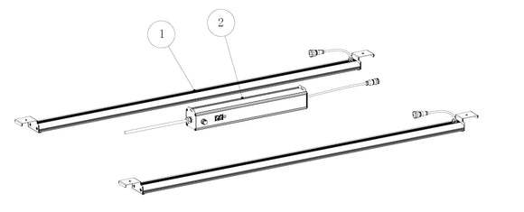 UV Upgrade Kit for Mint White (2 UV bars + 100w driver) or hang separate on a different brand