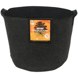 Gro Pro Essential Round Fabric Pots with Handles - Black