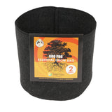 Gro Pro Essential Round Fabric Pots with Handles - Black