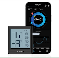 CLOUDCOM B2, SMART THERMO-HYGROMETER WITH DATA APP, INTEGRATED SENSOR PROBE