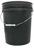 5 Gallon Black Bucket