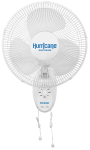 Hurricane Supreme Oscillating Wall Mount Fan 12 in