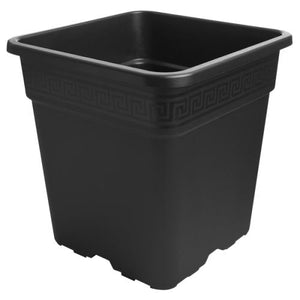 Gro Pro Black Square Pot